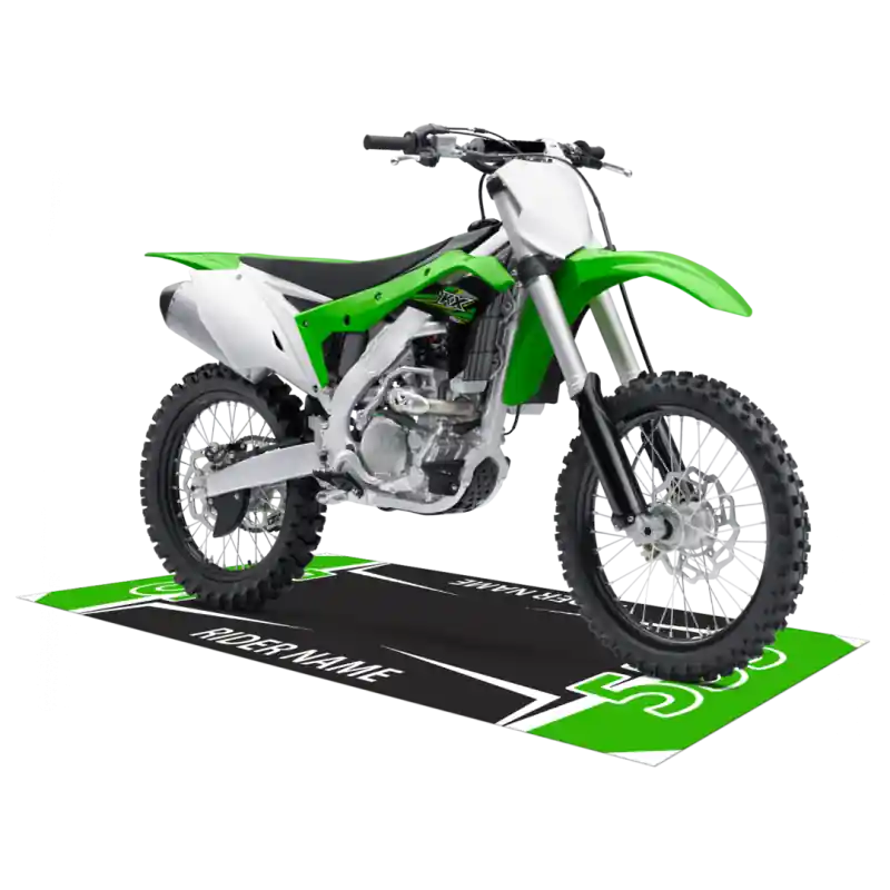 Tappeto Sottomoto PERSONALIZZATO Alta Resistenza Lavabile Antiscivolo Stampa Digitale - Sample Verde
