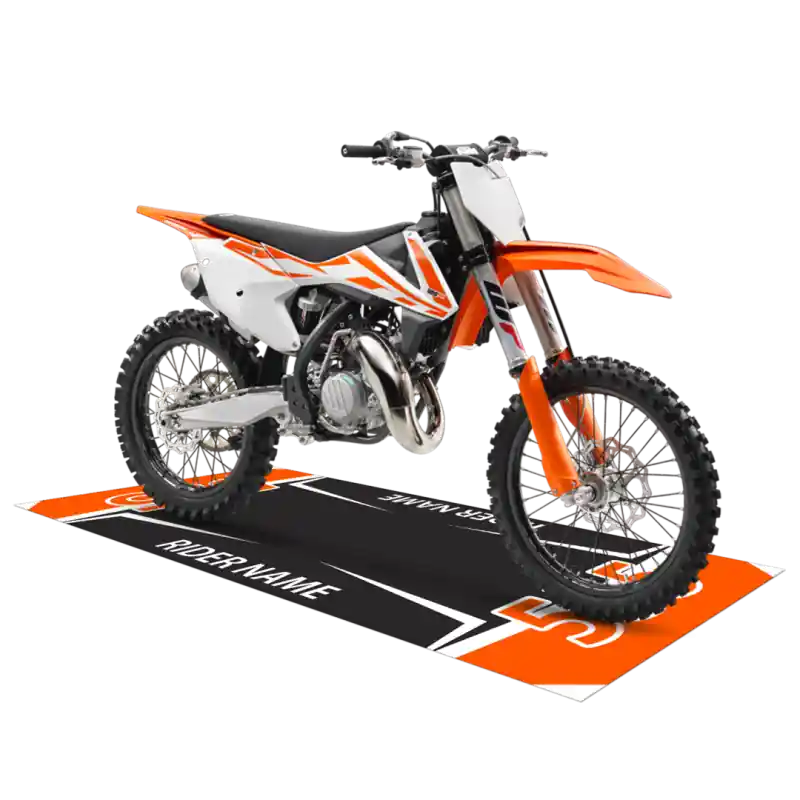 Tappeto Sottomoto PERSONALIZZATO Alta Resistenza Lavabile Antiscivolo Stampa Digitale Sample Arancio