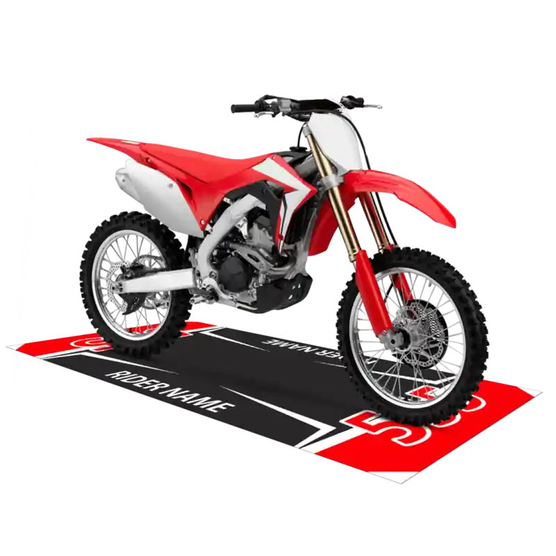 Tappeto Sottomoto PERSONALIZZATO Alta Resistenza Lavabile Antiscivolo Stampa Digitale - Sample Rosso