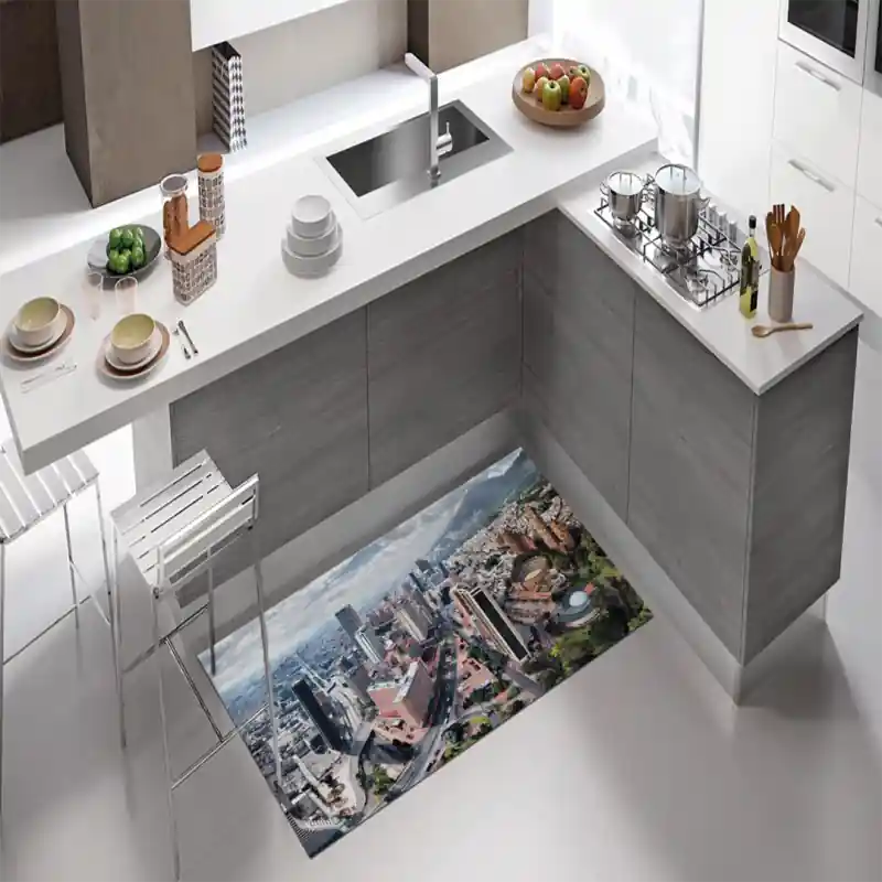 Tappeto Passatoia Salotto Cucina Bagno Lavabile Bogotà Colombia Candelaria Metropoli - CI0050