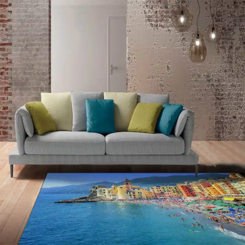 Tappeto Passatoia Salotto Cucina Bagno Lavabile Genova Italia Vacanze Spiaggia Mare - CI0041