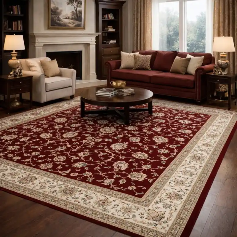 LEONARDO - Tappeto Pregiato Classico Orientale Greche Fiori Rosso 57368-1464