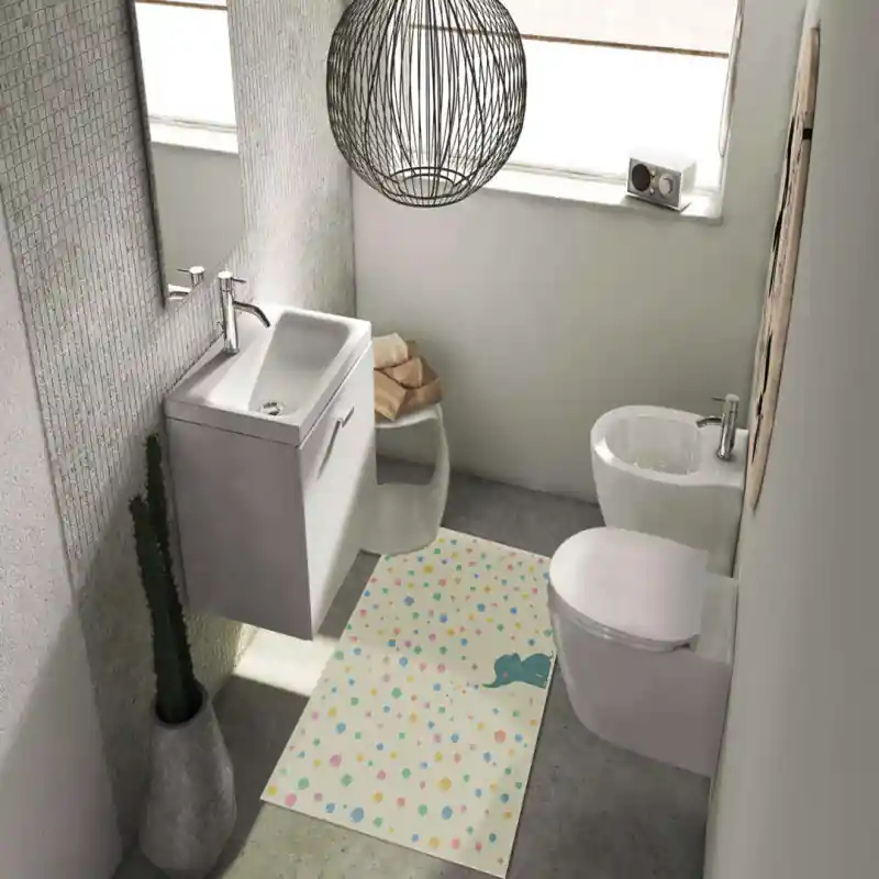 Tappeto Passatoia Salotto Cucina Bagno Lavabile Bimbi Elefantino Palloncini Bolle Colori - BIM0011