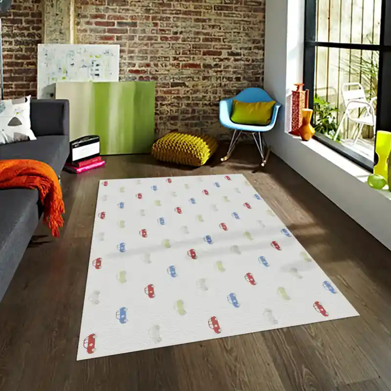 Tappeto Passatoia Salotto Cucina Bagno Lavabile Macchinine Motori Bambino - BIM0010
