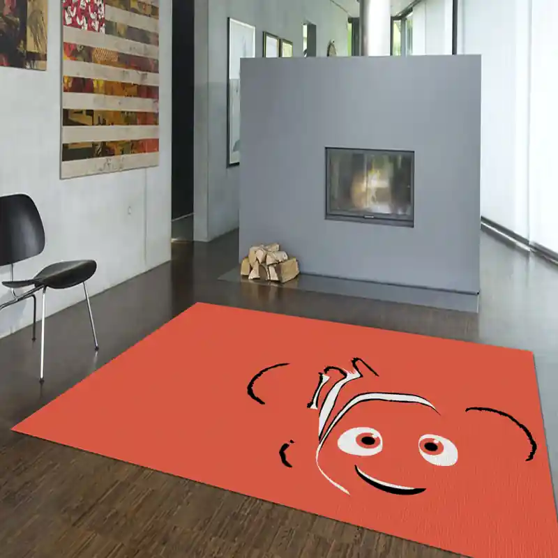 Tappeto Passatoia Salotto Cucina Bagno Lavabile Bimbi Nemo Cartone Arancio Pesci - BIM0008
