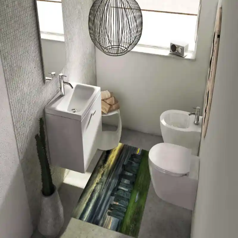 Tappeto Passatoia Salotto Cucina Bagno Lavabile Stonehenge Amesbury Regno Unito Uk - MON0033