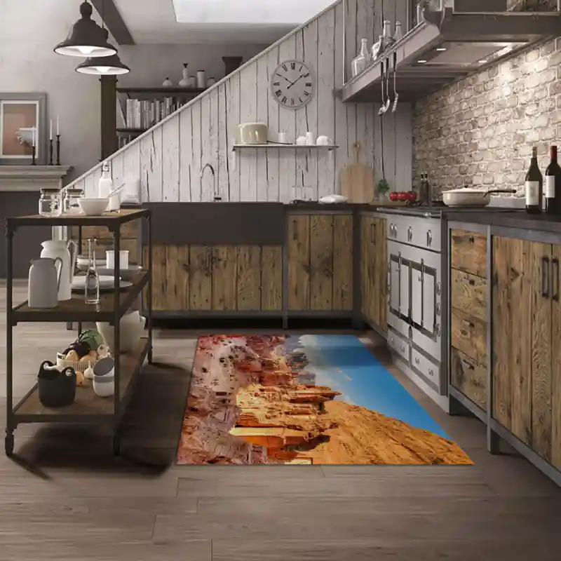Tappeto Passatoia Salotto Cucina Bagno Lavabile Petra Giordania - MON0029