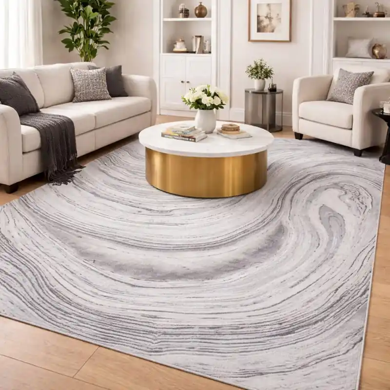 SIERRA - Tappeto Moderno Sfumato Effetto Tridimensionale Tortora Beige Avorio - 9223 Grigio