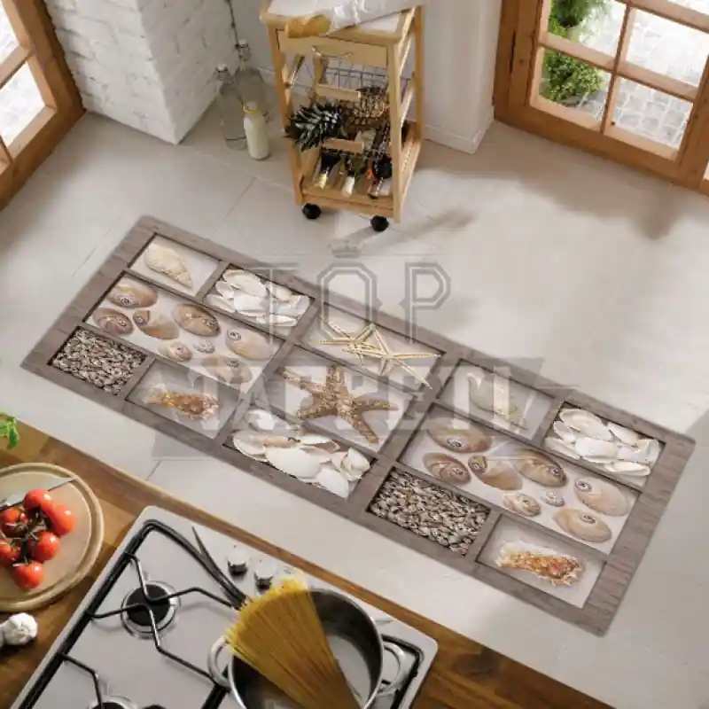 KITCHEN - Tappeto Passatoia Cucina Stampa Digitale - SHABBY SEA