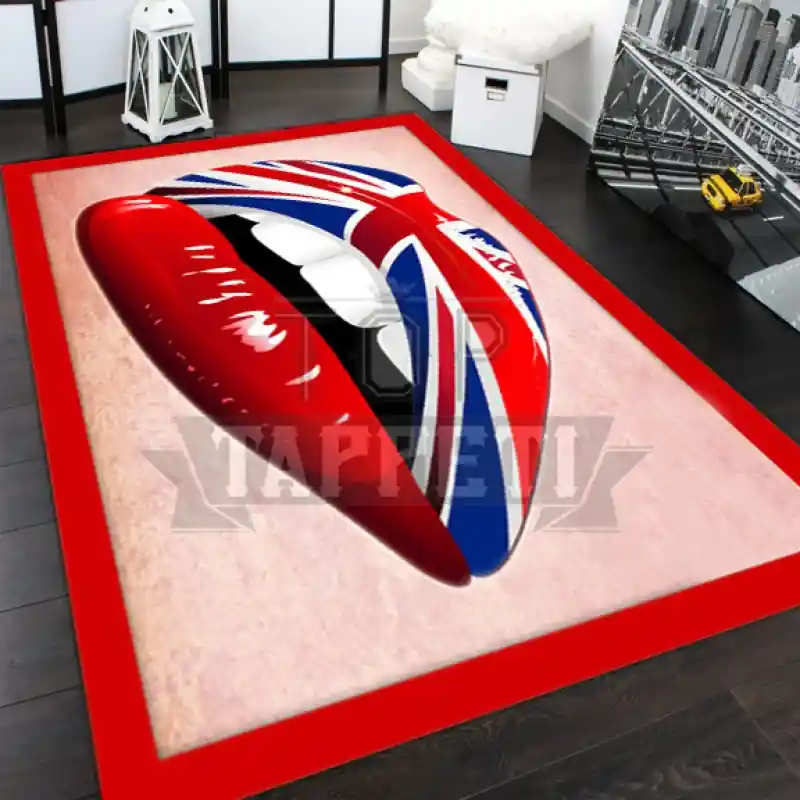 NATION - Tappeto Moderno Stampa Digitale - England Kiss