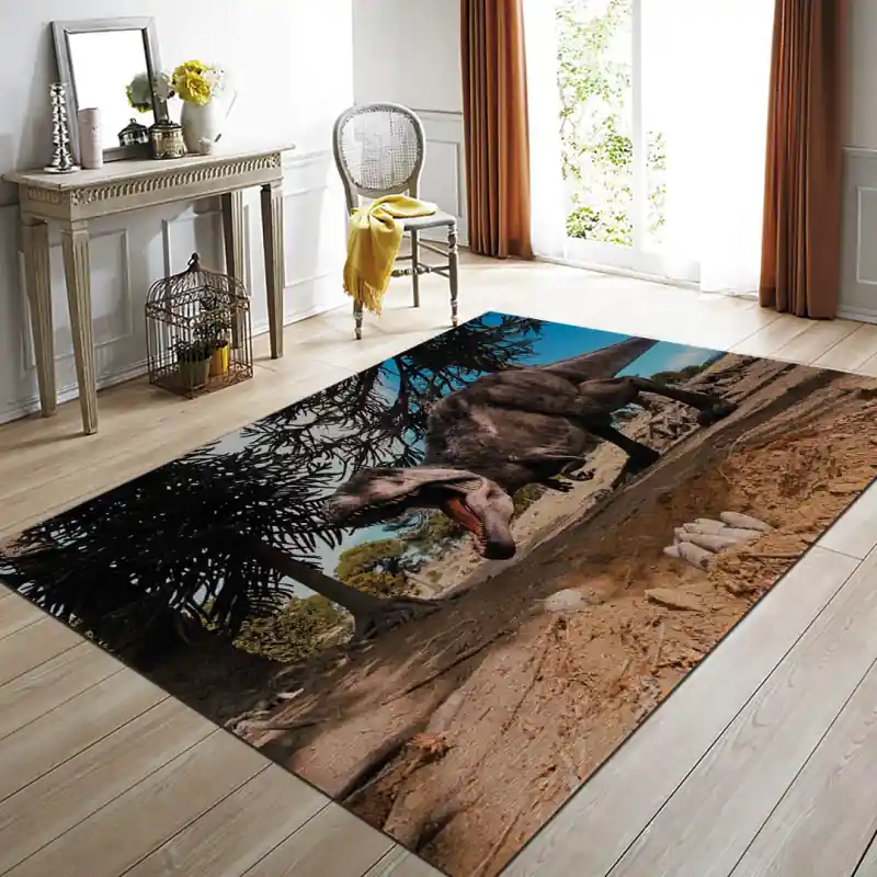 Tappeto Passatoia Salotto Cucina Bagno Lavabile Dinosauro Tarbosauro - DINO0058