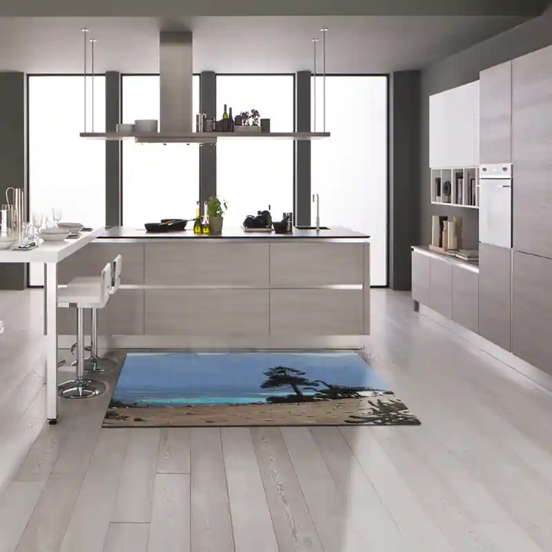 Tappeto Passatoia Salotto Cucina Bagno Lavabile Dinosauro Plateosauro - DINO0045