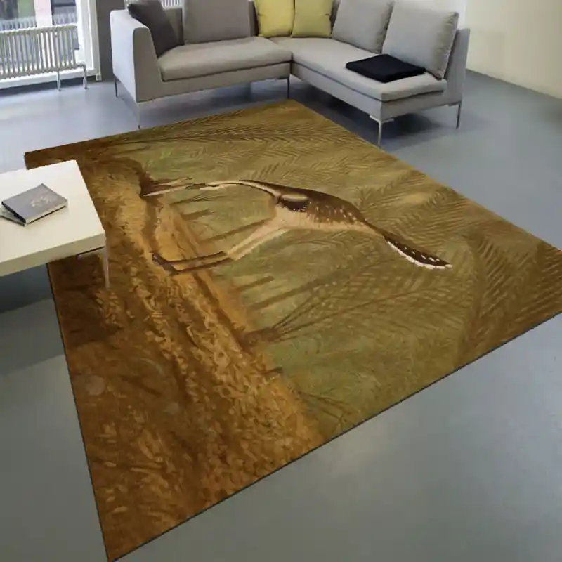 Tappeto Passatoia Salotto Cucina Bagno Lavabile Dinosauro Uccello Preistorico - DINO0042