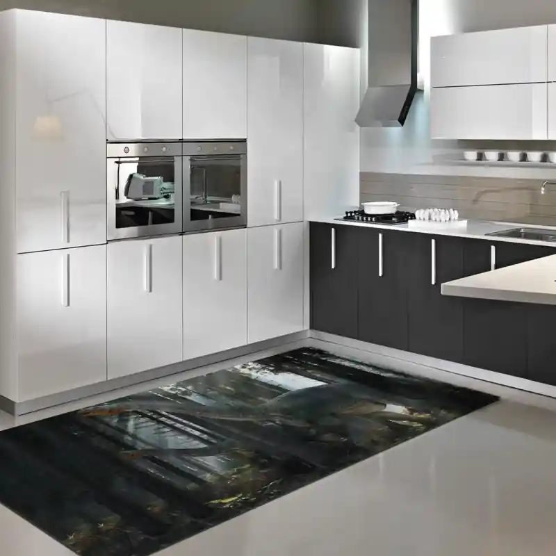 Tappeto Passatoia Salotto Cucina Bagno Lavabile Dinosauro Riojasauro - DINO0036