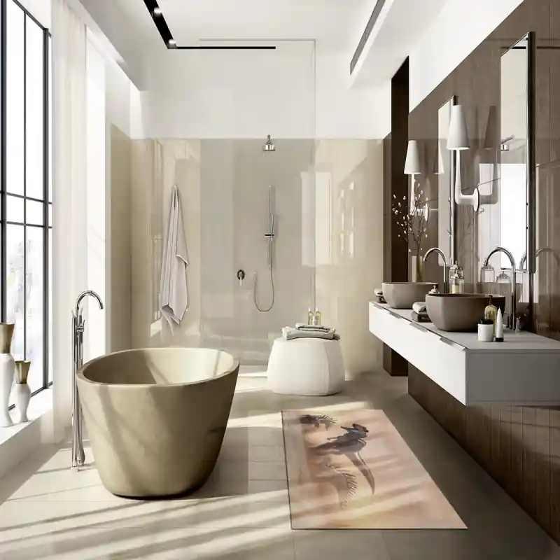 Tappeto Passatoia Salotto Cucina Bagno Lavabile Dinosauro Chentrosauro E Toruosauro - DINO0027