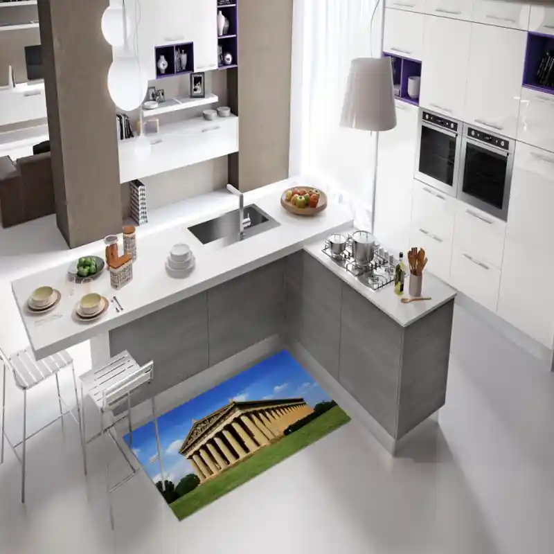 Tappeto Passatoia Salotto Cucina Bagno Lavabile Partenone Nashville Stati Uniti - MON0028