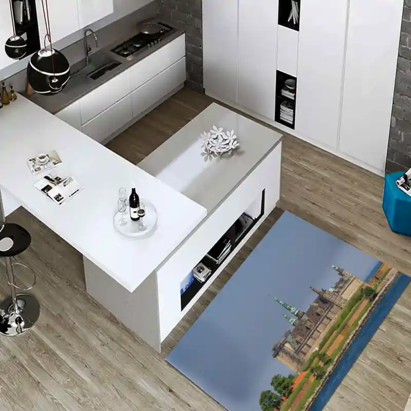 Tappeto Passatoia Salotto Cucina Bagno Lavabile Kronborg Castle Danimarca Amleto - MON0023