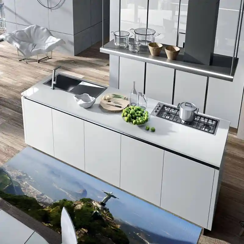 Tappeto Passatoia Salotto Cucina Bagno Lavabile Cristo Redentor Rio Brasile - MON0009
