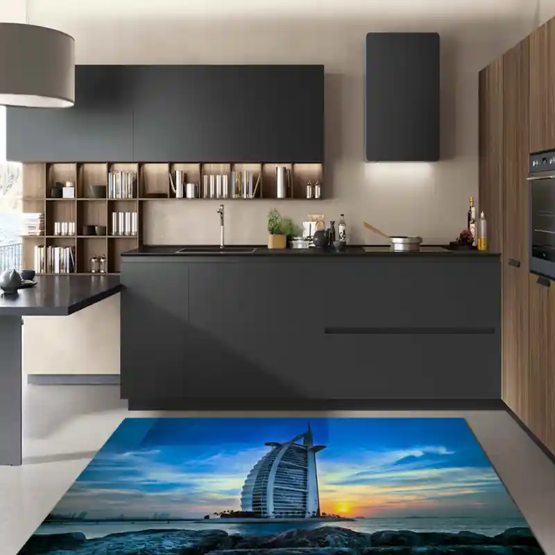 Tappeto Passatoia Salotto Cucina Bagno Lavabile Burj Al Arab Dubai - MON0005