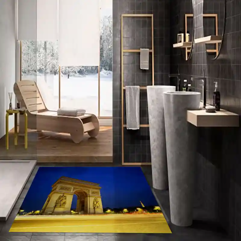 Tappeto Passatoia Salotto Cucina Bagno Lavabile Arco Di Trionfo Parigi Francia - MON0003