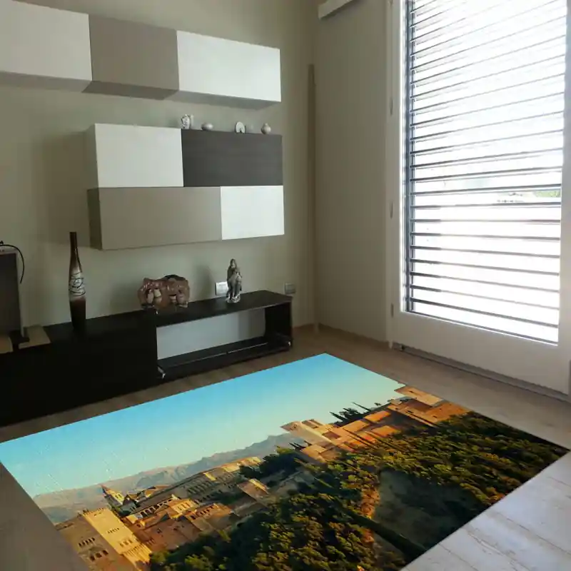 Tappeto Passatoia Salotto Cucina Bagno Lavabile Alhambra Spagna Andalusia - MON0001