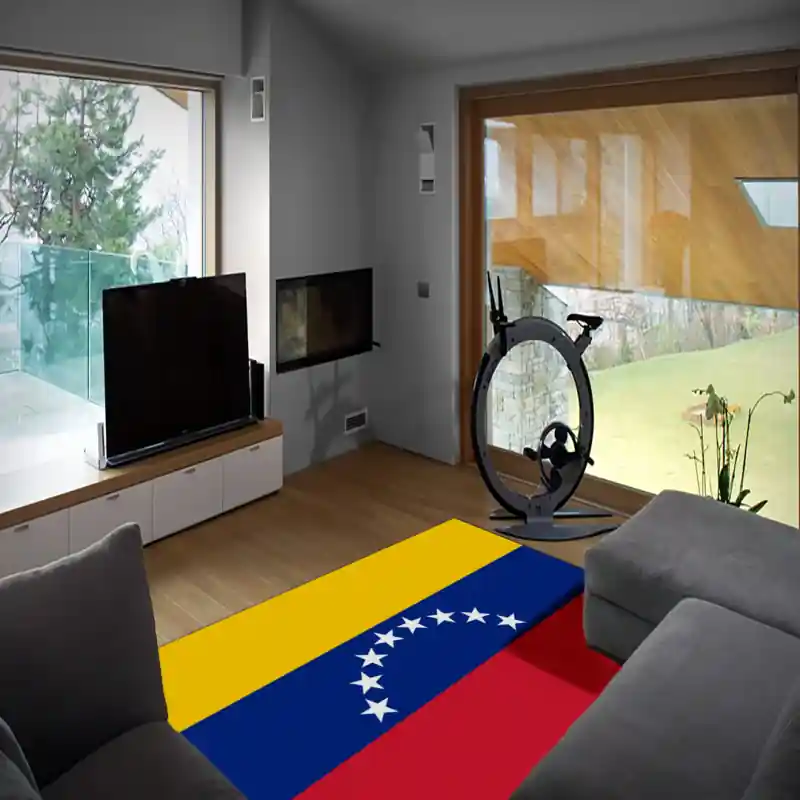 Tappeto Passatoia Salotto Cucina Bagno Lavabile Stampa Digitale Bandiera Giallo Blu Rosso VENEZUELA
