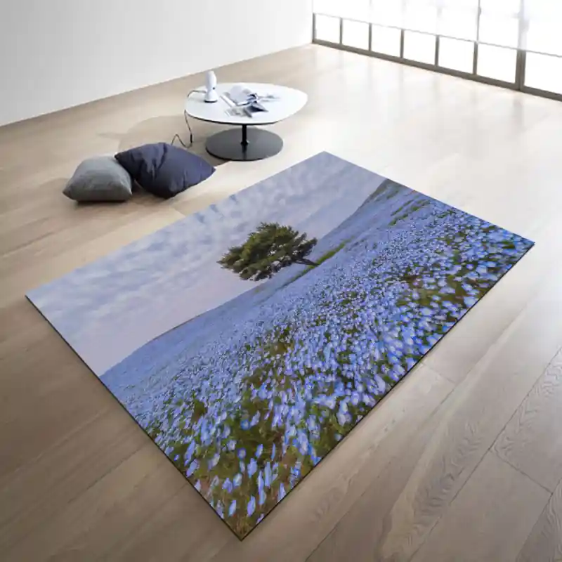 Tappeto Passatoia Salotto Cucina Bagno Lavabile Fiori Campo Non Ti Scordar Di Me - FLO0084