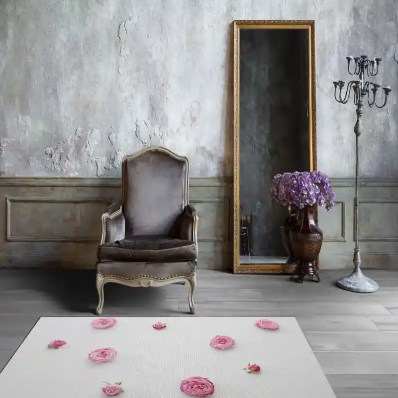 Tappeto Passatoia Salotto Cucina Bagno Lavabile Fiori Rose Rosa - FLO0061