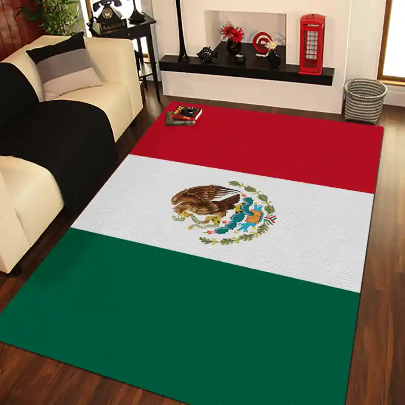 Tappeto Passatoia Salotto Cucina Bagno Lavabile Stampa Digitale Bandiera Tricolore - MESSICO