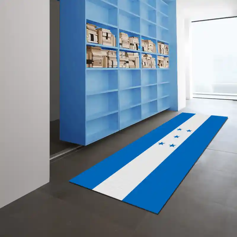 Tappeto Passatoia Salotto Cucina Bagno Lavabile Stampa Digitale Bandiera Bianco Blu - HONDURAS
