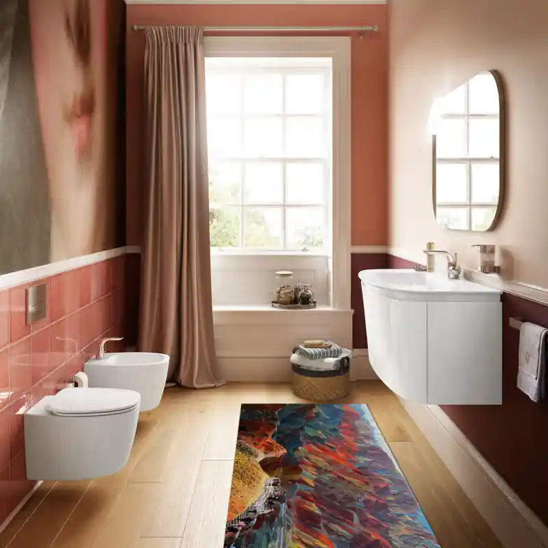 Tappeto Passatoia Salotto Cucina Bagno Lavabile Paesaggio Montagne Colorate Perù - PAE0020