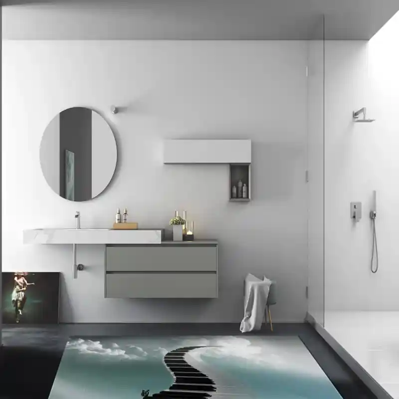 Tappeto Passatoia Salotto Cucina Bagno Lavabile Musica Pianoforte Scalinata Cielo Melodia - MUS0028