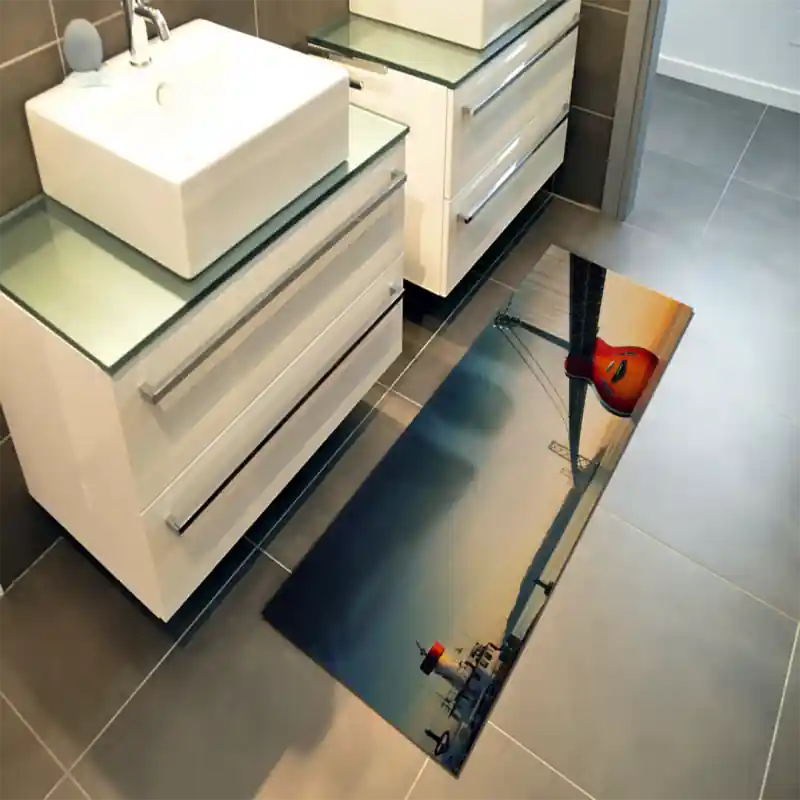 Tappeto Passatoia Salotto Cucina Bagno Lavabile Musica Chitarra Ponte - MUS0022