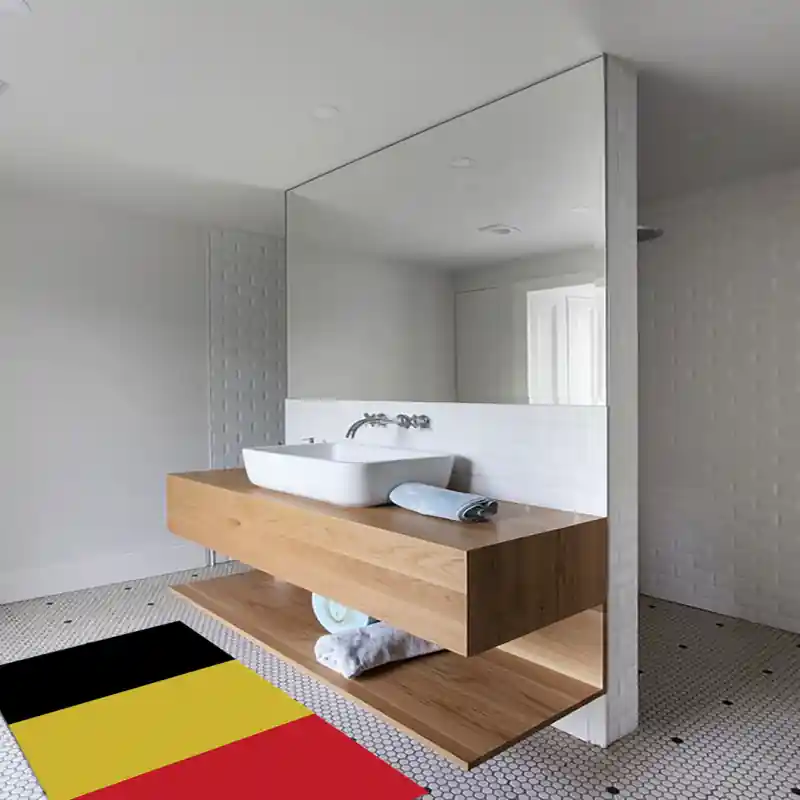 Tappeto Passatoia Salotto Cucina Bagno Lavabile Stampa Digitale Bandiera Tricolore - BELGIO
