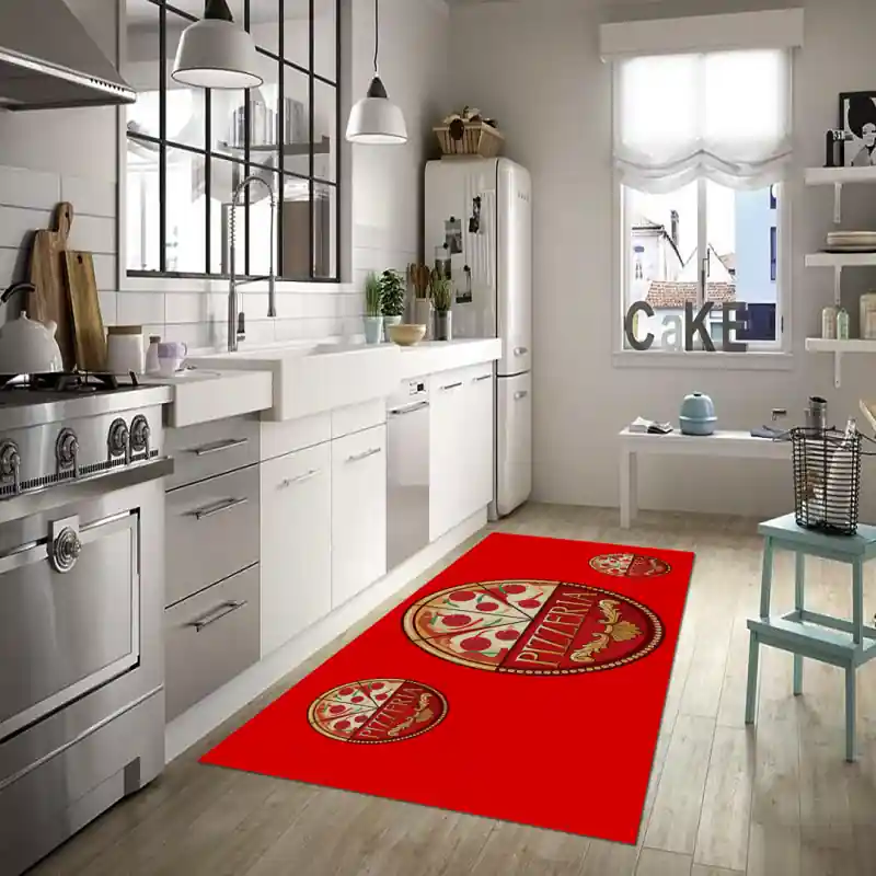 Tappeto Passatoia Arredo Salotto Cucina Bagno Lavabile Stampa Digitale Ristorante Pizza - RIST0003