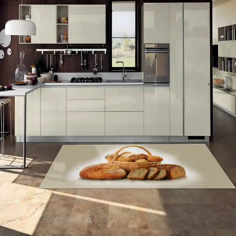 Tappeto Passatoia Arredo Salotto Cucina Bagno Lavabile Stampa Digitale Panificio - PAN0002