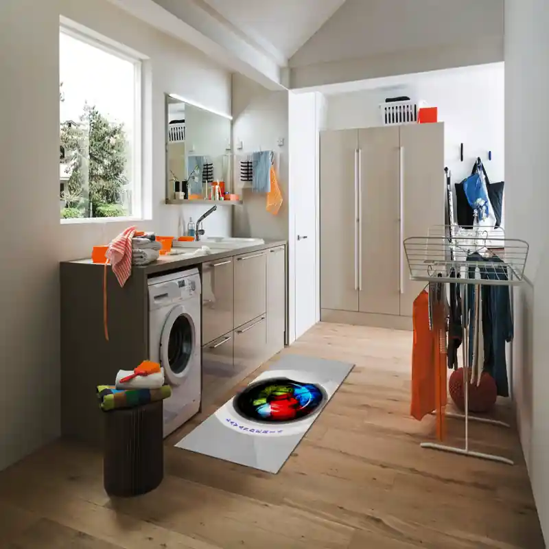 Tappeto Passatoia Arredo Salotto Cucina Bagno Lavabile Stampa Digitale Lavanderia - LAV0004