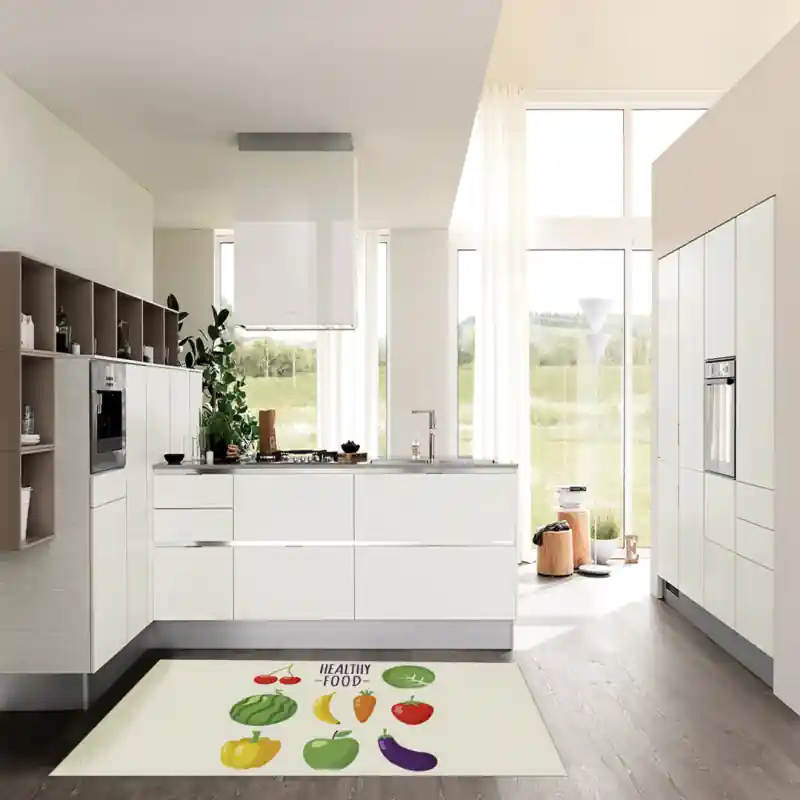 Tappeto Passatoia Salotto Cucina Bagno Lavabile Stampa Digitale Fruttivendolo Healthy Food- FRUT0002