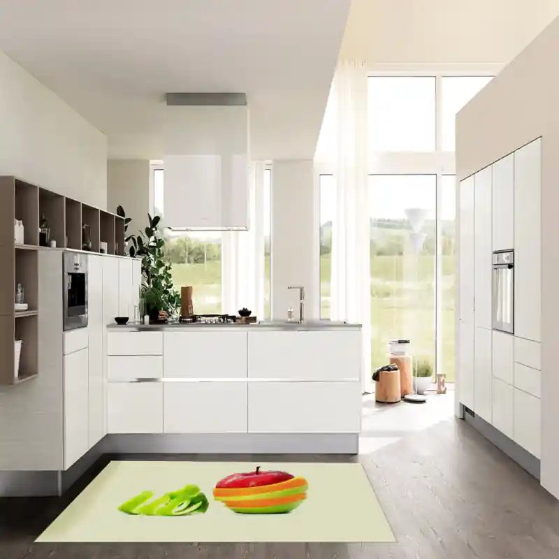 Tappeto Passatoia Arredo Salotto Cucina Bagno Lavabile Stampa Digitale Fruttivendolo Mela - FRUT0001