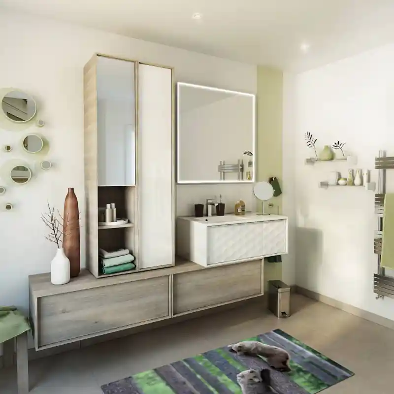 Tappeto Passatoia Arredo Salotto Cucina Bagno Lavabile Stampa Digitale Orsi su Alberi - OR0021