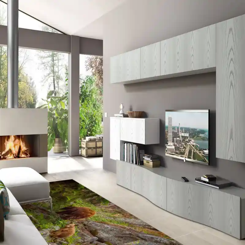 Tappeto Passatoia Arredo Salotto Cucina Bagno Lavabile Stampa Digitale Orso Montagna - OR0016