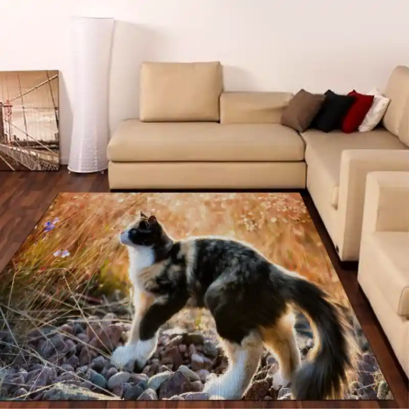 Tappeto Passatoia Salotto Cucina Bagno Lavabile Stampa Digitale Gatto Europeo - GAT0052