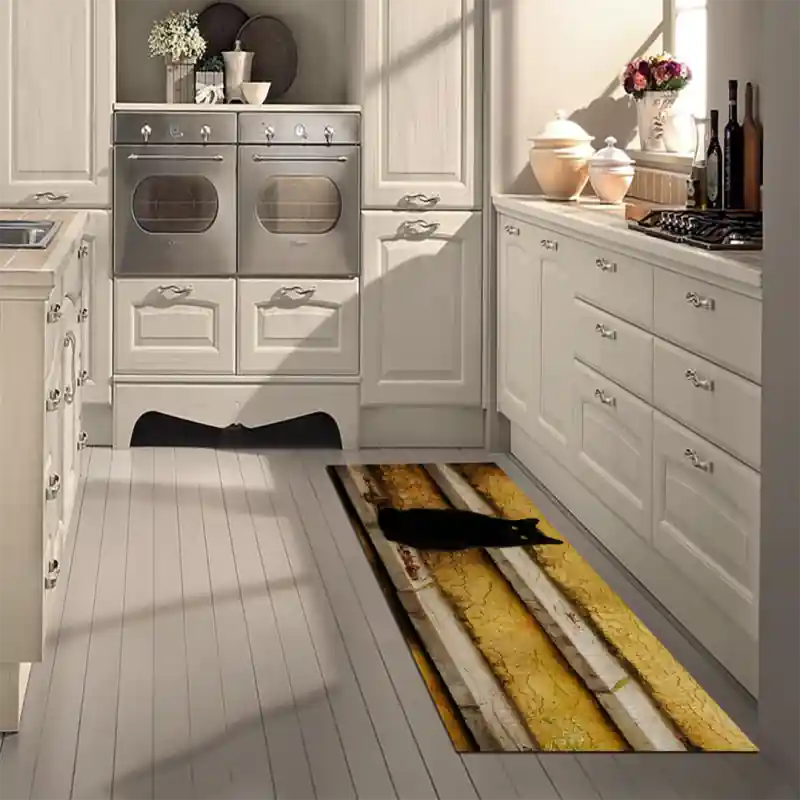 Tappeto Passatoia Salotto Cucina Bagno Lavabile Stampa Digitale Gatto Bombay Americano - GAT0035