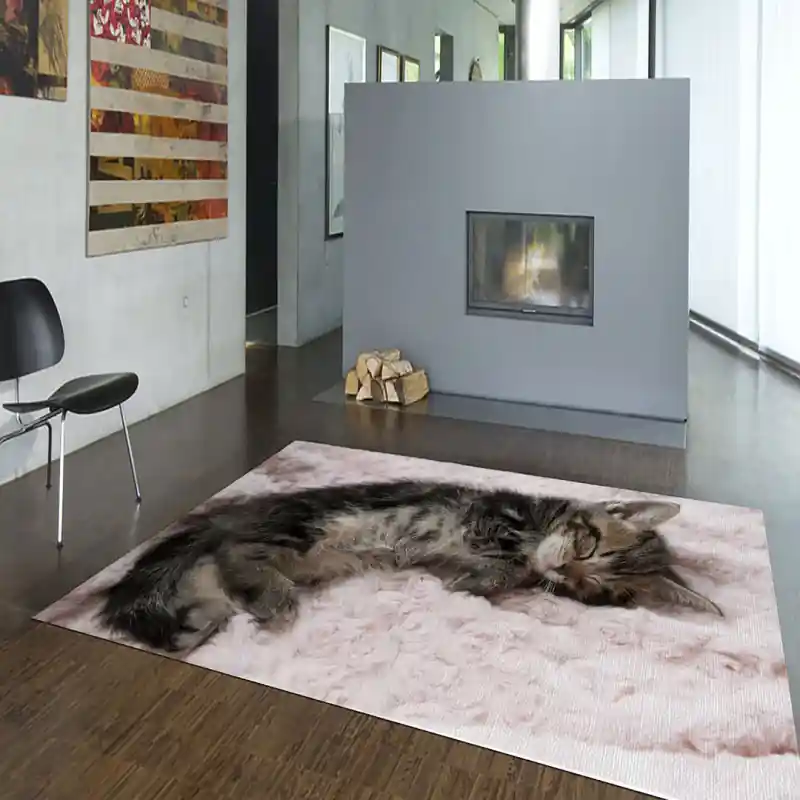 Tappeto Passatoia Salotto Cucina Bagno Lavabile Stampa Digitale Gatto Cucciolo Europeo - GAT0031
