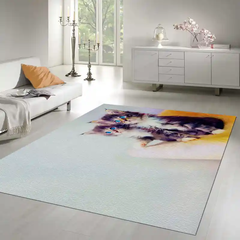 Tappeto Passatoia Salotto Cucina Bagno Lavabile Stampa Digitale Gatto Europeo - GAT0007