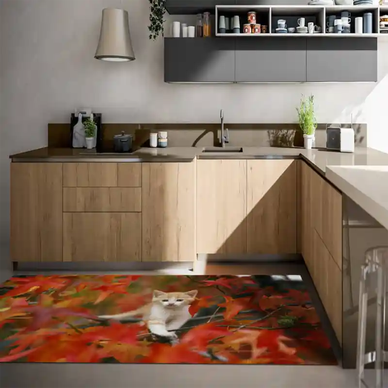 Tappeto Passatoia Salotto Cucina Bagno Lavabile Stampa Digitale Gatto Europeo - GAT0005