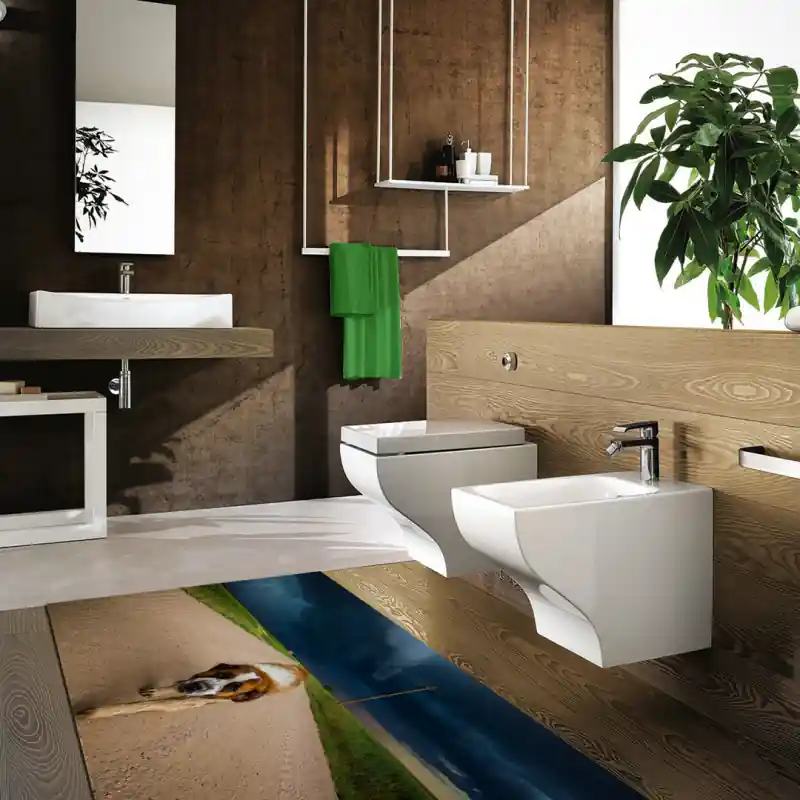 Tappeto Passatoia Salotto Cucina Bagno Lavabile Antiscivolo Stampa Digitale San Bernardo - CAN0047