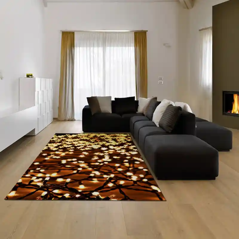 Tappeto Passatoia Salotto Cucina Bagno Lavabile Natale Luci Calore Atmosfera Magia - NAT0042