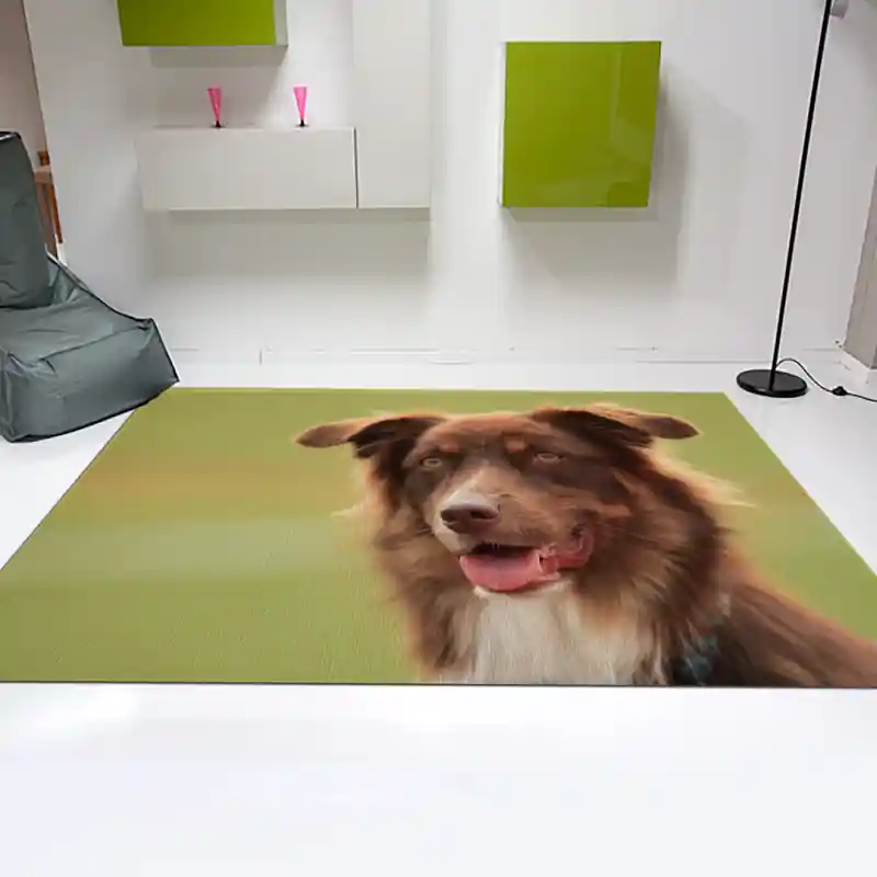 Tappeto Passatoia Arredo Salotto Cucina Bagno Lavabile Stampa Digitale Cane Border Collie - CAN0010