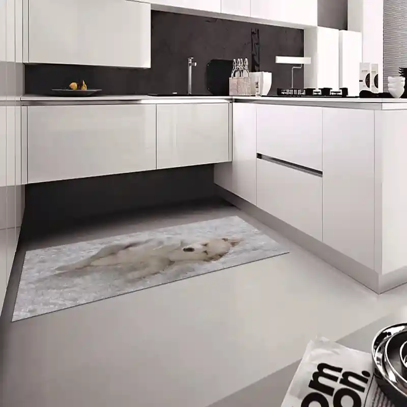 Tappeto Passatoia Arredo Salotto Cucina Bagno Lavabile Stampa Digitale Cane Husky - CAN0008